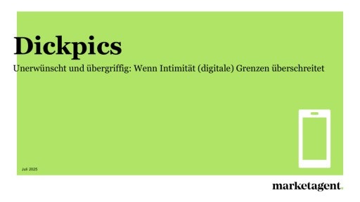  Pressecharts zur Online-Studie bezüglich Erfahrungen mit und Reaktionen auf Dickpics