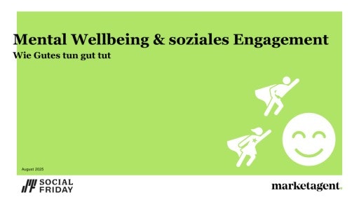 Vorschau Bild von Pressecharts zur Online-Studie "Mental Wellbeing und soziales Engagement"