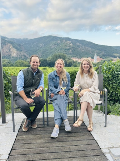 Die Eigentümer des Landgutes Schöne Erde – Markus Wölbitsch,
Doris Kisser und Kristina Rausch