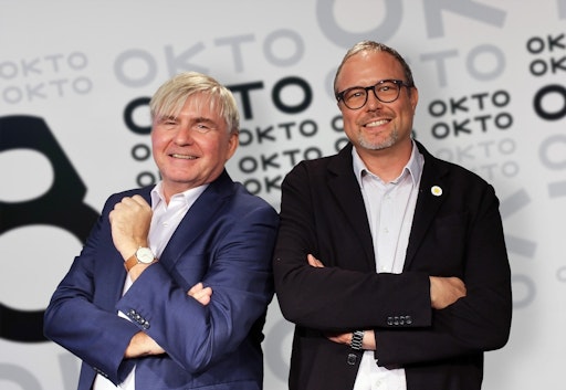  v. l. n. r.: Christian Jungwirth (Geschäftsführer) und Florian
Müller (Kommunikation & Öffentlichkeitsarbeit) von Okto TV