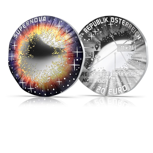 Coin of the Year 2025 Supernova mit der ungewöhnlichen Münzfom