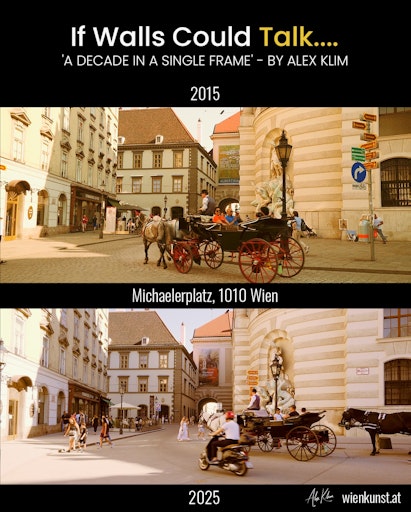 Art project ‘A Decade Apart’ – 63 places. 10 years difference. Vienna’s heartbeat then & today.