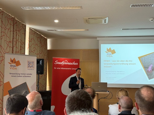 Stefan Siegl, Geschäftsführer IMAVIDA GmbH im Rahmen der
Saubermacher Akademie 2025 in Wien
