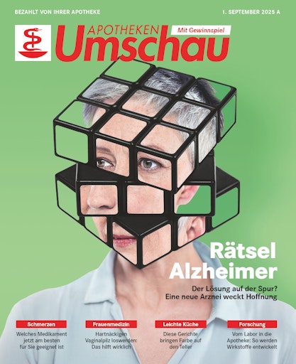 "Titelbild Apotheken Umschau 9A/2025, Österreich-Ausgabe".
Credit: W&B/Claudia Klein/Getty Images/Michael Blann/Mauritius
Images/Alamy/Volodymyr Hryshchenko. Die Verwendung dieses Bildes ist
für redaktionelle Zwecke bis zum 31.08.2028 zulässig, jedoch
ausschließlich mit Bezug auf die ursprüngliche Meldung und nur mit
vollständigem Bildrechtehinweis. // Weiterer Text über ots und
https://www.ots.at/pressemappe/DE52678/wort-bild-verlagsgruppe-gesun
dheitsmeldungen