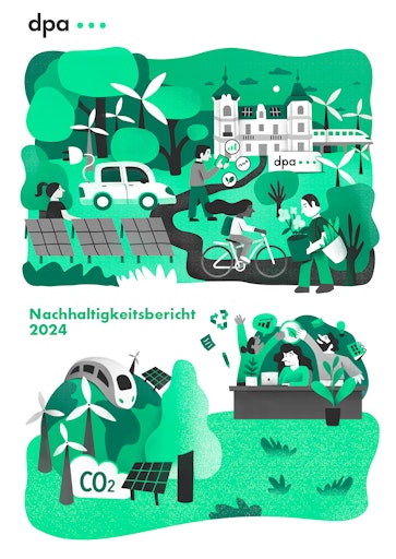  Die Deutsche Presse-Agentur hat heute ihren dritten
Nachhaltigkeitsbericht veröffentlicht. Im Mittelpunkt des Reports
2024 stehen soziale, ökologische und ökonomische Handlungsfelder
(People, Planet, Prosperity). // Weiterer Text über ots und
www.presseportal.de/nr/8218 / Die Verwendung dieses Bildes für
redaktionelle Zwecke ist unter Beachtung aller mitgeteilten
Nutzungsbedingungen zulässig und dann auch honorarfrei.
Veröffentlichung ausschließlich mit Bildrechte-Hinweis.