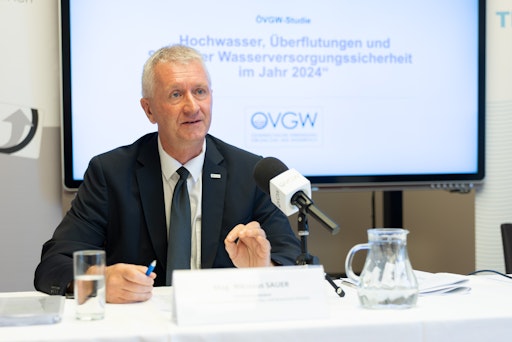 Vorschau Bild von ÖVGW-Vizepräsident Mag. Nikolaus Sauer, Sprecher des Wasserfachs