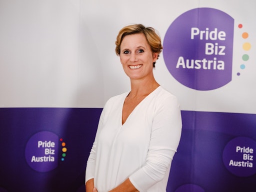 Vorschau Bild von Astrid G. Weinwurm-Wilhelm, Vizepräsidentin von Pride Biz Austria