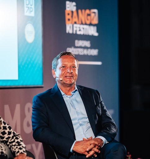 Horst Heldt, Geschäftsführer Profifußball Männer des 1. FC Union
Berlin, auf dem BIG BANG KI FESTIVAL in Berlin am 10.9.25 //
Weiterer Text über ots und www.presseportal.de/nr/153584 / Die
Verwendung dieses Bildes für redaktionelle Zwecke ist unter
Beachtung aller mitgeteilten Nutzungsbedingungen zulässig und dann
auch honorarfrei. Veröffentlichung ausschließlich mit
Bildrechte-Hinweis.