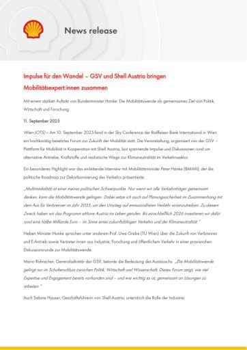 Vorschau Bild von Pressemitteilung