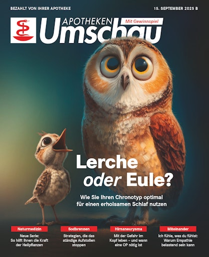 "Titelbild Apotheken Umschau 9B/2025 - Österreich-Ausgabe" Die
Verwendung dieses Bildes ist für redaktionelle Zwecke bis zum
30.08.2028 zulässig, jedoch ausschließlich mit Bezug auf die
ursprüngliche Meldung und nur mit vollständigem Bildrechtehinweis.
// Weiterer Text über ots und www.presseportal.de/nr/52678 / Die
Verwendung dieses Bildes für redaktionelle Zwecke ist unter
Beachtung aller mitgeteilten Nutzungsbedingungen zulässig und dann
auch honorarfrei. Veröffentlichung ausschließlich mit
Bildrechte-Hinweis.