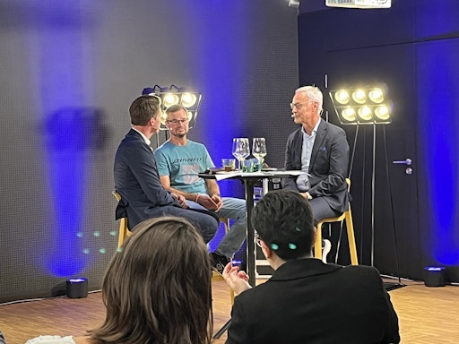 Vorschau Bild von Prof. Dr. Othmar Moser, Markus Sauer und Prof. Dr. med Thomas
Danne im Gespräch