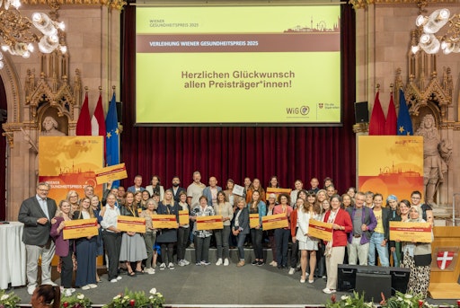 Vorschau Bild von Die glücklichen Preisträger*innen des Wiener Gesundheitspreises
2025.