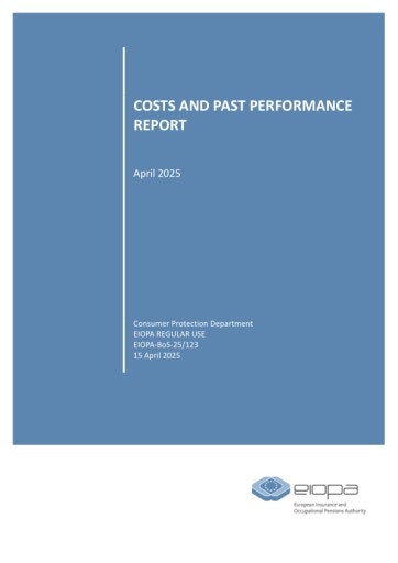 Vorschau Bild von EIOPA-BoS 25-123 - Costs and Past Peformance Report - 2025