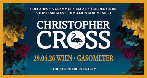Vorschau Bild von Querformatiges Veranstaltungsplakat des Christopher Cross
Konzertes