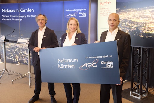 Vorschau Bild von APG und Kärnten Netz am Podium der Pressekonferenz
