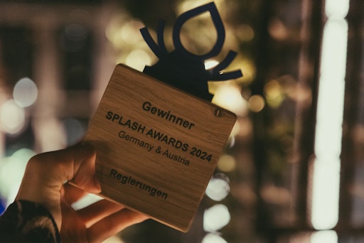 Trophäe von der 7. Drupal Splash Awards für Deutschland und
Österreich am 7. November 2024