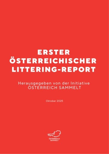 Vorschau Bild von Der 1. Österreichische Littering Report, herausgegeben von der Initiative ÖSTERREICH SAMMELT.