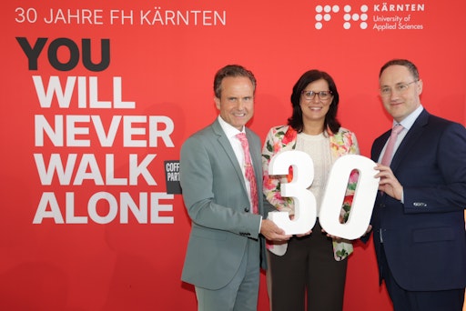 Geschäftsführer und Rektor FH Kärnten und Landesrätin Schar