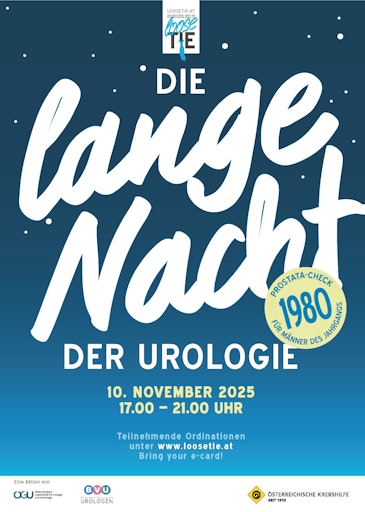 Plakat zur 1. Langen Nacht der Urologie