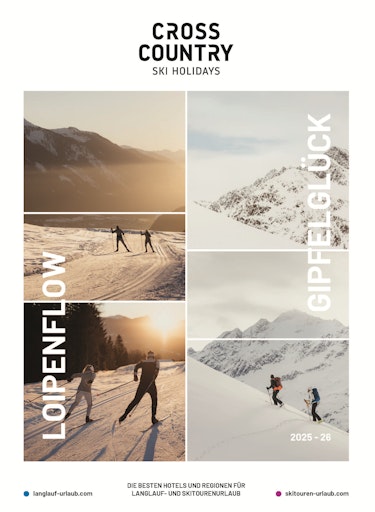 Titelblatt Katalog Cross Country Ski Holidays 2025/2026