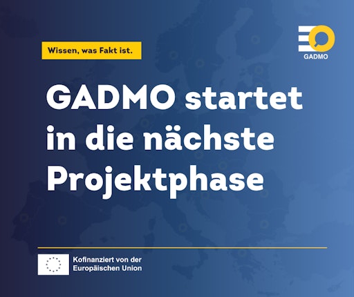 Wissen, was Fakt ist: GADMO startet in die nächste Projektphase
mit erweitertem Angebot // Weiterer Text über ots und
www.presseportal.de/nr/8218 / Die Verwendung dieses Bildes für
redaktionelle Zwecke ist unter Beachtung aller mitgeteilten
Nutzungsbedingungen zulässig und dann auch honorarfrei.
Veröffentlichung ausschließlich mit Bildrechte-Hinweis.