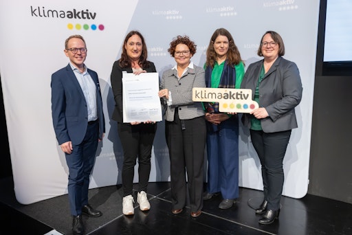 Übergabe der Klimaaktiv Partnerschafts-Auszeichnung im Rahmen der
klimaaktiv Konferenz