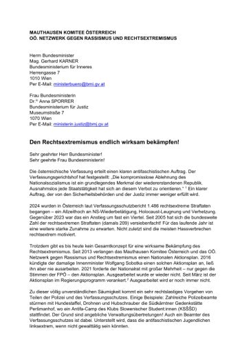  Offener Brief an BM Karner und BM Sporen