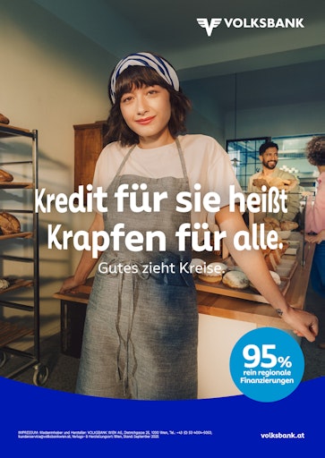 Vorschau Bild von Sujets 02: Gutes Zieht Kreise © VOLKSBANK WIEN AG