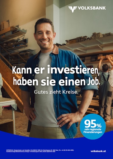 Vorschau Bild von Sujets 03: Gutes Zieht Kreise © VOLKSBANK WIEN AG