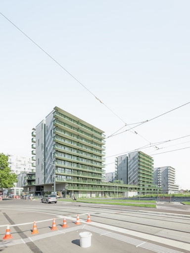 The Berres im 22. Wiener Gemeindebezirk ist ein Vorzeigeobjekt
mit Bauteilaktivierung
