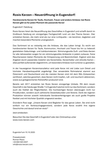 Vorschau Bild von Pressemitteilung als PDF