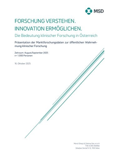 Vorschau Bild von Pressemappe und Ergebnisse Marktforschung
