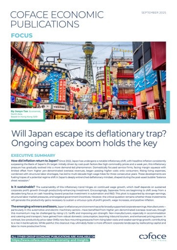 Vorschau Bild von Studie zu OTS - Japan am Scheideweg: Ende der Deflationsfalle?