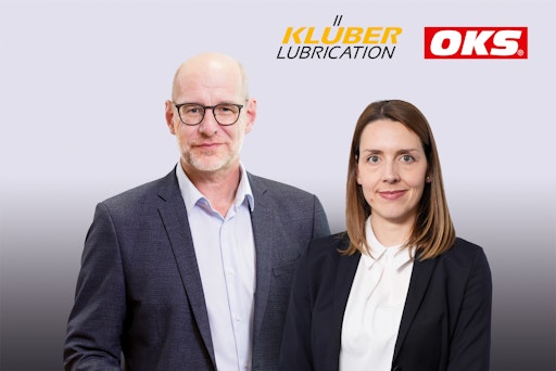 Wolfgang Sammer, Executive Vice President Sales/Marketing Klüber
Lubrication und Diana Stirner, CEO OKS