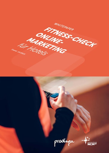 Mit dem neuen Whitepaper „Fitness-Check Online-Marketing für
Hotels“ stellt Prodinger Tourismusberatung gemeinsam mit ncm- Net
Communication Management eine kompakte Arbeitsgrundlage für
Hoteliers zur Verfügung.