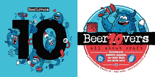 Vorschau Bild von BeerLovers-Bierdeckel zum Jubiläum! Gestaltet vom Illustrator
Michael Hacker.