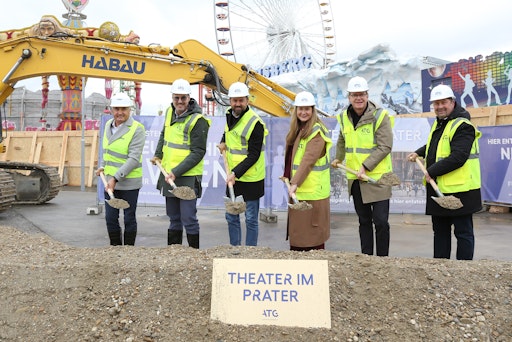 Vorschau Bild von v.l.n.r.: Thomas Reicher (Geschäftsbereichsleitung Hochbau Ost
HABAU), Matthias Prichzi (Geschäftsführer ATG-Live GmbH), Markus
Ornig (Wirtschaftssprecher NEOS), Barbara Novak
(Wirtschaftsstadträtin), Joachim Hilke (CEO ATG Entertainment
Central Europe), Alexander Nikolai (Bezirksvorsteher 2. Bezirk)