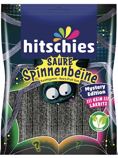 Vorschau Bild von Bei der Halloween-Sampling-Rekordaktion in Wien wohl besonders
gefragt: hitschies Saure Spinnenbeine Mystery Edition.