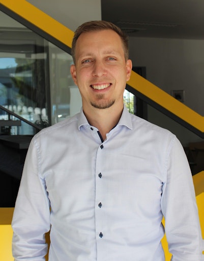 Vorschau Bild von Daniel Hiesberger verstärkt seit 1.10.2025 das Murexin
Exportteam. Sein Fokus liegt auf dem Ausbau strategischer
Partnerschaften, der Erschließung neuer Zielmärkte sowie der
Stärkung der Vertriebsstrukturen innerhalb der Murexin Gruppe.