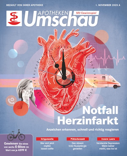 Titelbild "Apotheken Umschau 11A/2025 - Österreich-Ausgabe"
Credit: W&B/Celina Böning, verw. Fotos: Shutterstock
(3)/Bilanol/nimon/Vector Bucket; Getty Images/Rapid Eye. Die
Verwendung dieses Bildes ist für redaktionelle Zwecke bis zum
31.10.2028 zulässig, jedoch ausschließlich mit Bezug auf die
ursprüngliche Meldung und nur mit vollständigem Bildrechtehinweis.
// Weiterer Text über ots und www.presseportal.de/nr/52678 / Die
Verwendung dieses Bildes für redaktionelle Zwecke ist unter
Beachtung aller mitgeteilten Nutzungsbedingungen zulässig und dann
auch honorarfrei. Veröffentlichung ausschließlich mit
Bildrechte-Hinweis.