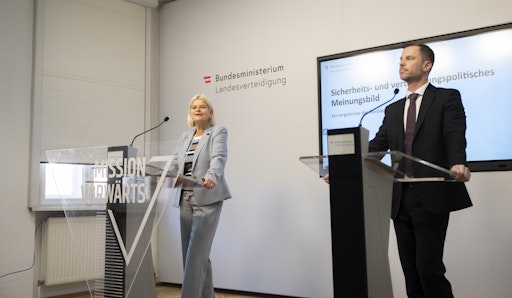 Vertrauen in das Bundesheer bleibt hoch – Sorge um weltweite
Sicherheitslage nimmt zu