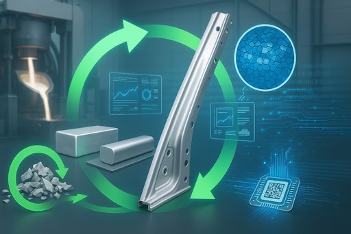 Symbolbild - Darstellung der Kreislaufwirtschaft im industriellen
Kontext