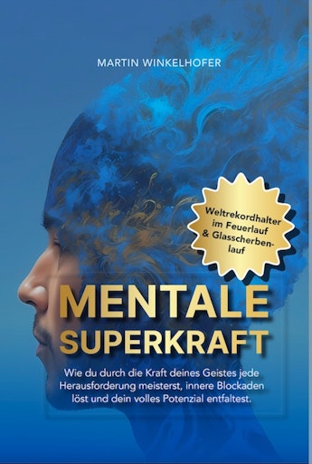 „Mentale Superkraft": Wie du deine Gedanken auf Erfolg
programmierst“ zeigt, wie jeder Mensch die Kraft seines Geistes
aktivieren kann, um Ängste zu überwinden, Blockaden zu lösen und
sein volles Potenzial zu entfalten. Martin Winkelhofer,
Mentaltrainer und Weltrekordhalter im Feuer- und Glasscherbenlauf,
verbindet Mentaltraining, Hypnose, Embodiment und Neuroplastizität
zu einem praxisnahen Konzept für mehr Fokus, Resilienz und innere
Stärke, im Alltag, Beruf und Leben.