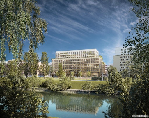 Vorschau Bild von Bauteil A (LQ Office) im LeopoldQuartier in Wien.