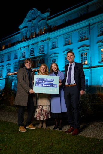 WHO-Awareness Tag, 17.11.2025 - Schloss Leopoldskron in Salzburg
erstrahlte in „Petrol“