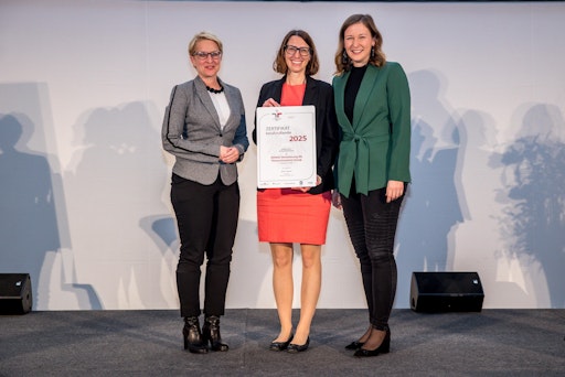 Zertifikatsverleihung Audit "berufundfamilie" an die DONAU
Versicherung AG Vienna Insurance Group