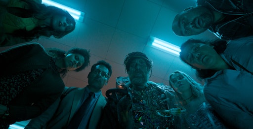 Vorschau Bild von v.l.n.r.: Juno Temple, Zazie Beetz, Michael Peña, Sam Rockwell,
Hayley Lu Richardson, Georgia Goodman und Asim Chaudhry in GOOD
LUCK, HAVE FUN, DON'T DIE. // Weiterer Text über ots und
www.presseportal.de/nr/12946 / Die Verwendung dieses Bildes für
redaktionelle Zwecke ist unter Beachtung aller mitgeteilten
Nutzungsbedingungen zulässig und dann auch honorarfrei.
Veröffentlichung ausschließlich mit Bildrechte-Hinweis.