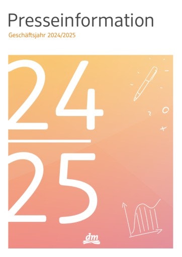 Vorschau Bild von dm Geschäftszahlen Geschäftsjahr 2024/2025