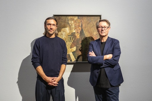 Vorschau Bild von 6. Egon Schiele Symposium im Leopold Museum, 13. November 2025.
Christoph Luser (Schauspieler) und Hans-Peter Wipplinger (Direktor,
Leopold Museum)