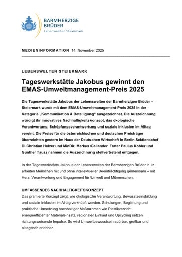 Vorschau Bild von Medieninformation Vollfassung